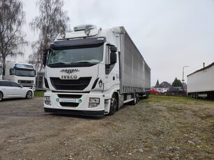 camion bâché IVECO Stralis AS 260S48 6x2 EURO 6 + remorque bâchée