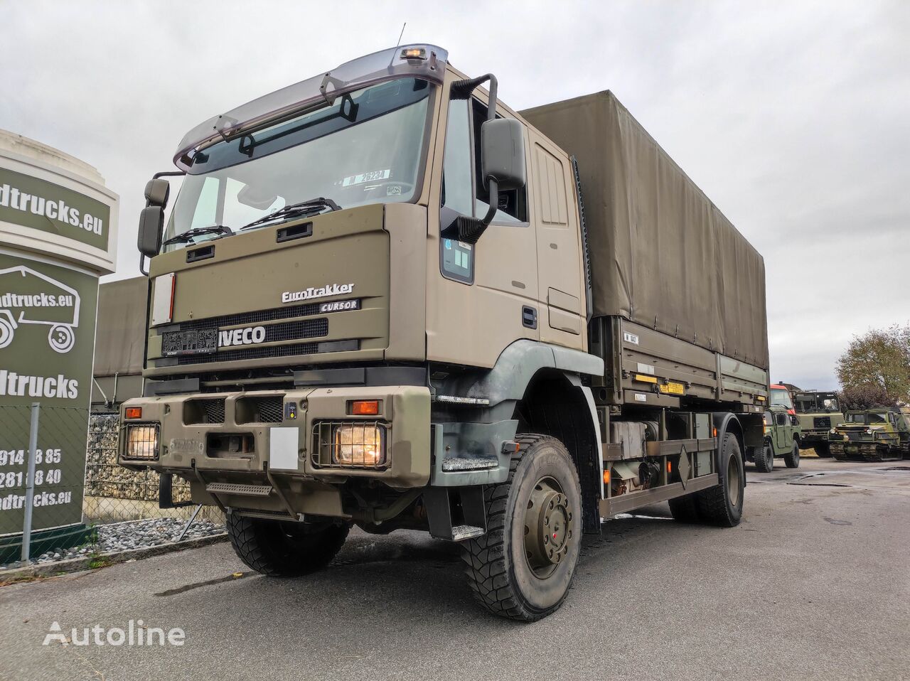 camion bâché IVECO Trakker MP190E35W/P mit Wechselbrücke