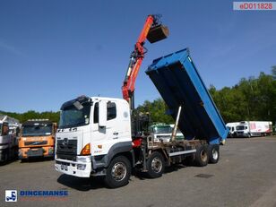 camion-benne Hino FY1EUKA RHD + Palfinger E120L + grapple