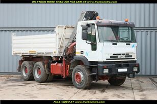 camion-benne IVECO EUROTRAKKER, 6x4, KRANE HIAB (6000 KG, 16,7 m)