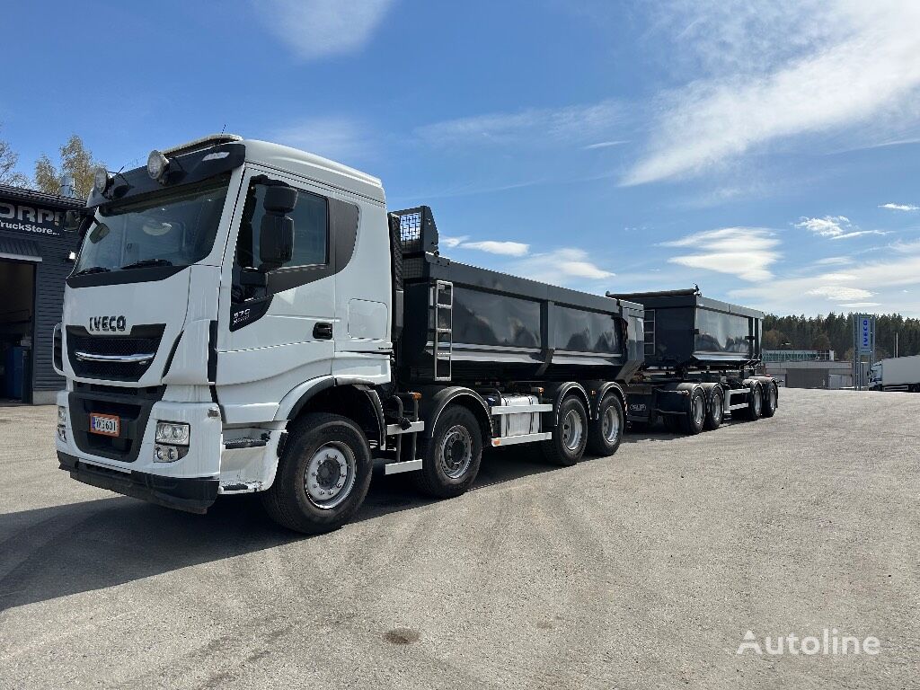 camion-benne IVECO X-Way AS350S57 8x4 slp 2+2 pv