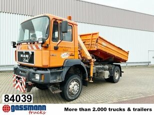 camion-benne MAN 19.293 4x4 BL mit Kran Meiller MK77RS2