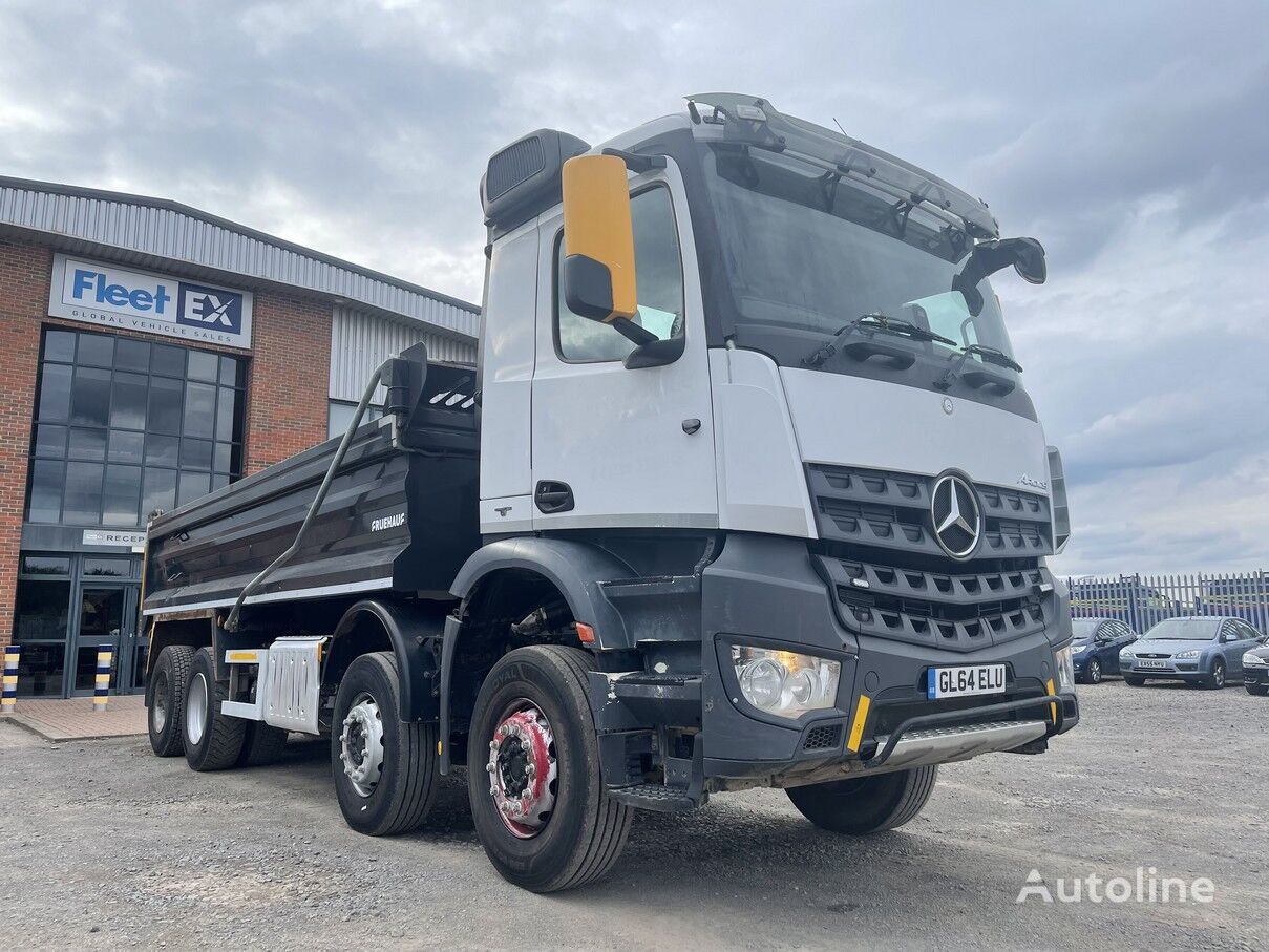 Camion-benne Mercedes-Benz 3248 8X4 AVEC TOUPIE à vendre France  Neuville-Saint-Amand, WV37609