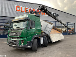 camion-benne Volvo FMX 460 8x2 Hiab 24 ton/meter laadkraan (bouwjaar 2016)