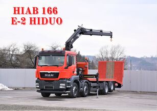 camion porte-voitures MAN TGS 35.360 8x4 Darus járműszállító rámpával csörlővel HIAB 166 E