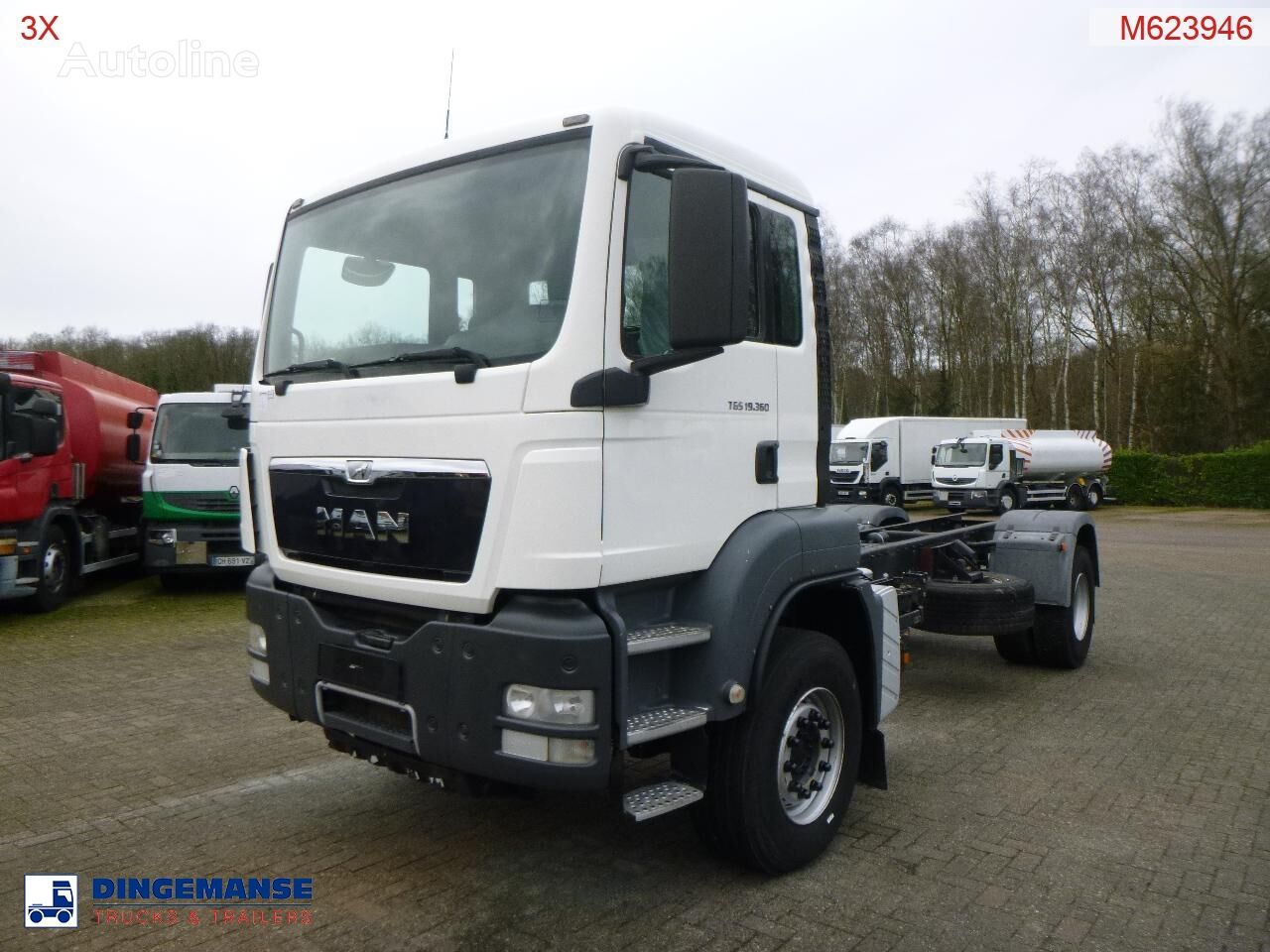 camion châssis MAN TGS 19.360 4X2 BBS manual Euro 2 chassis + PTO