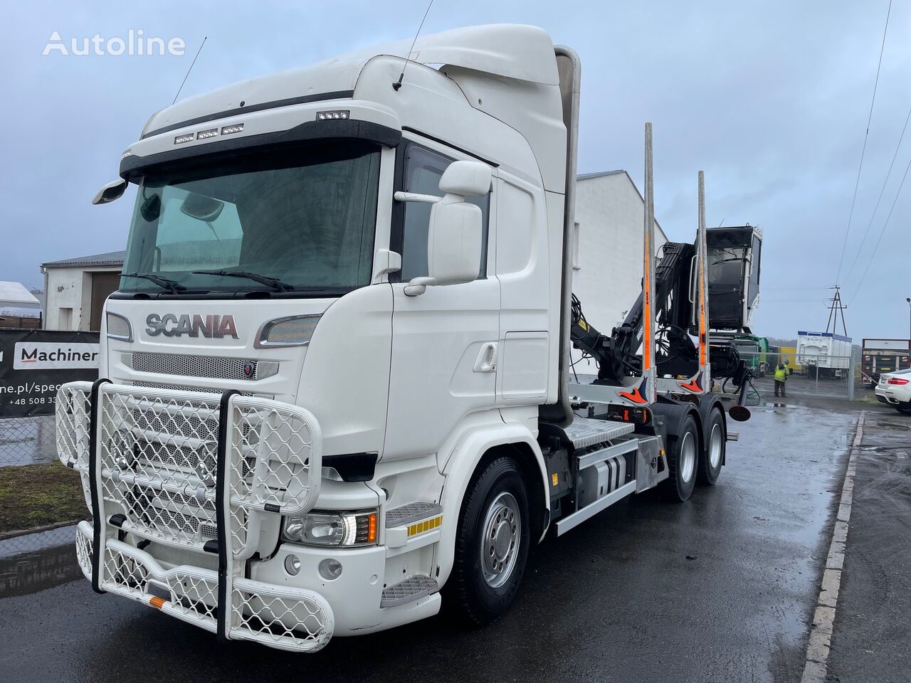 camion forestier Scania R 520 do DO DREWNA DRZEWA