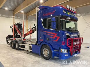 camion forestier Scania R650B 6X4 NB ju