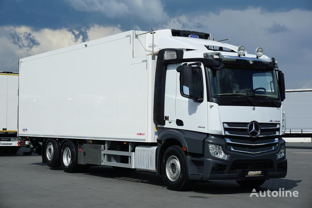 camion frigorifique Mercedes-Benz ACTROS / 2545 / EURO 6 / CHŁODNIA + WINDA / 23 PALETY / OŚ SKRĘT