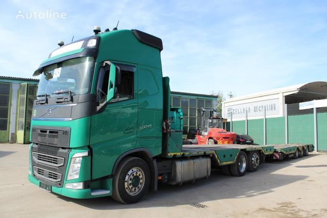 camion plate-forme Volvo FH 500 + remorque plate-forme