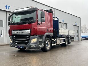 camion plateau DAF Brädgårdsbil DAF CF 370  FAN -2018 | Palfinger PK 19.001 säljes