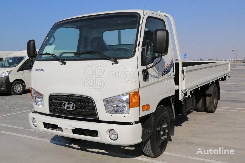 camion plateau Hyundai HD72 DELUXE (D4DB) WITH A/C AND  CARGO BODY (TURBO/ABS) MY23 neuf
