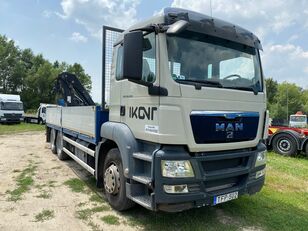 camion plateau MAN TGS 26.400 6x4 BL - Pritsche + Crane HIAB211E1 HIDUO  + FUNK