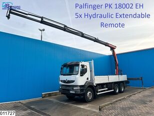 camion plateau Renault Kerax 380 Dxi 6x4, EURO 5, Palfinger, Remote,Steel suspension