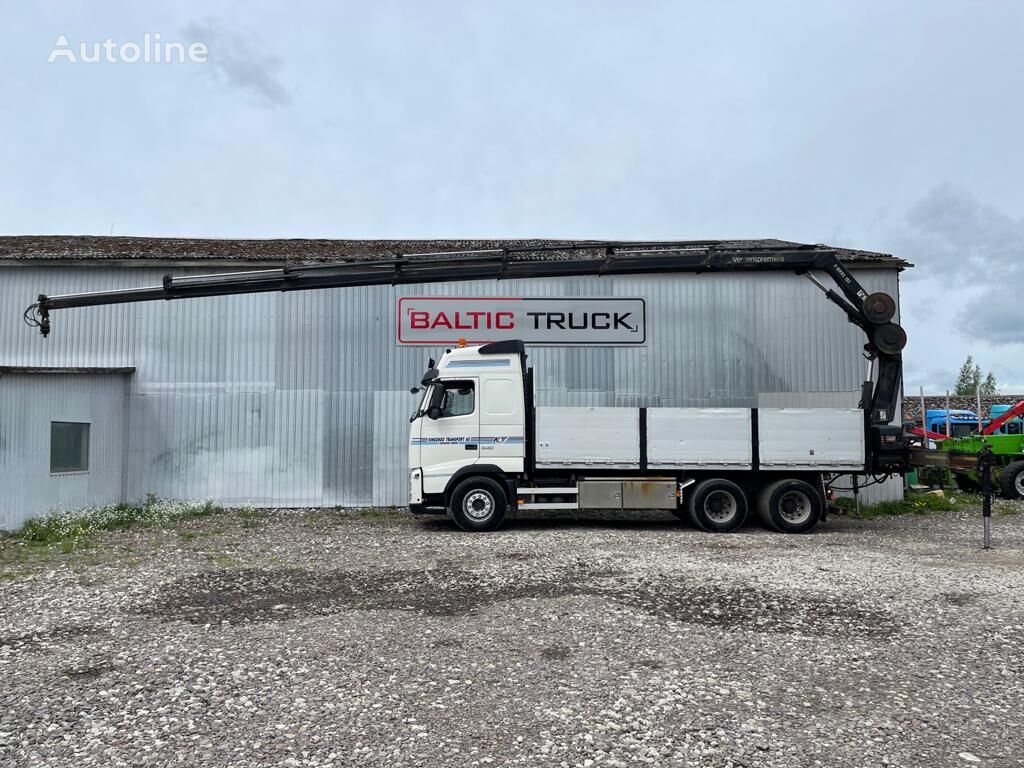 camion plateau Volvo FH540, 6x4 TIPPER + HIAB CRANE