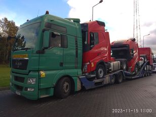 camion porte-voitures MAN TGA 26.440 FVG LKW Autotransporter + remorque porte-voitures