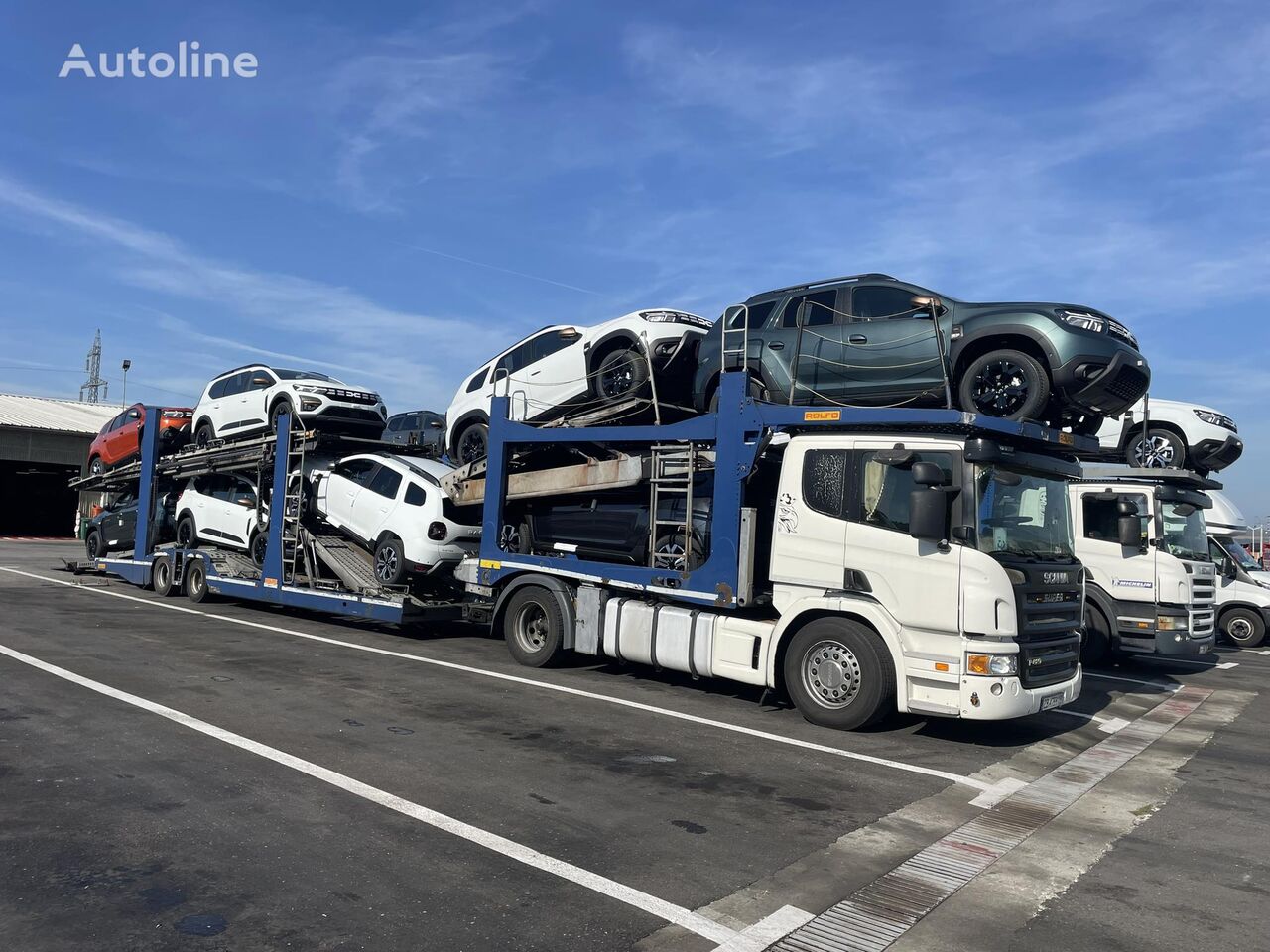 Véhicule De La Ville - Camion Transporteur Scania (+ 1 Voiture) à Prix  Carrefour