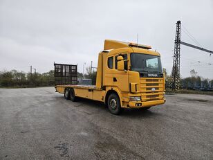 camion porte-voitures Scania R 124 with ramp