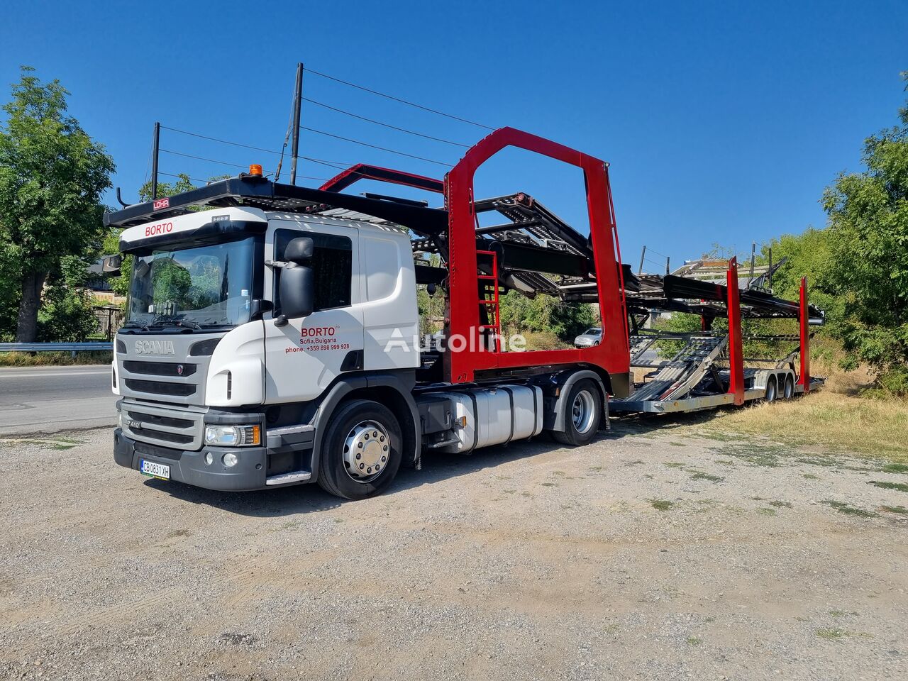 Essai camion Scania P 410 porte-malaxeur carburant B100 