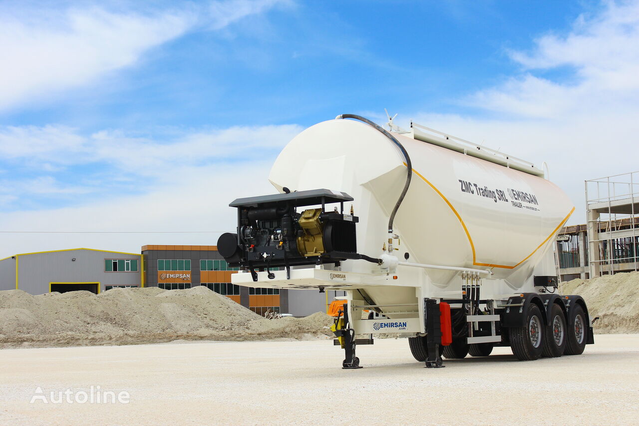 citerne de ciment Emirsan 2024 W Type Cement Tanker Trailer from Factory neuve