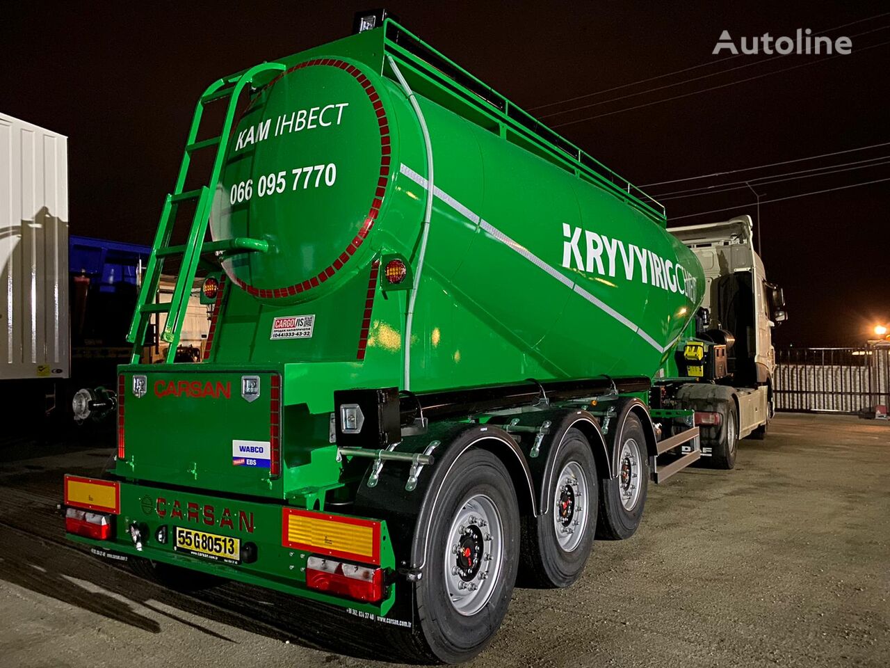 citerne de ciment Çarsan SAF TsEMENTOVOZ 25t Tsementu neuve