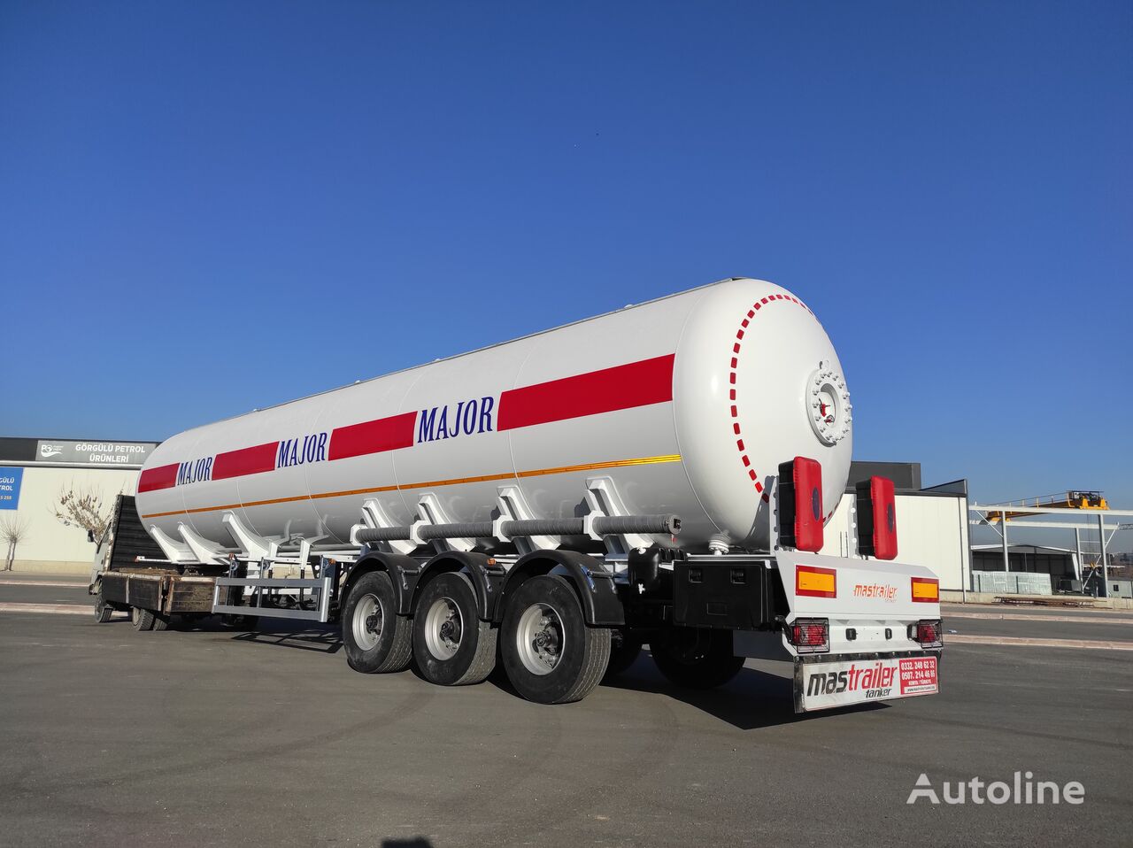 citerne de gaz Mas Trailer Tanker 3 Axle 57 m3 LPG Tanker Semi Trailer From Manufacturing Company neuve