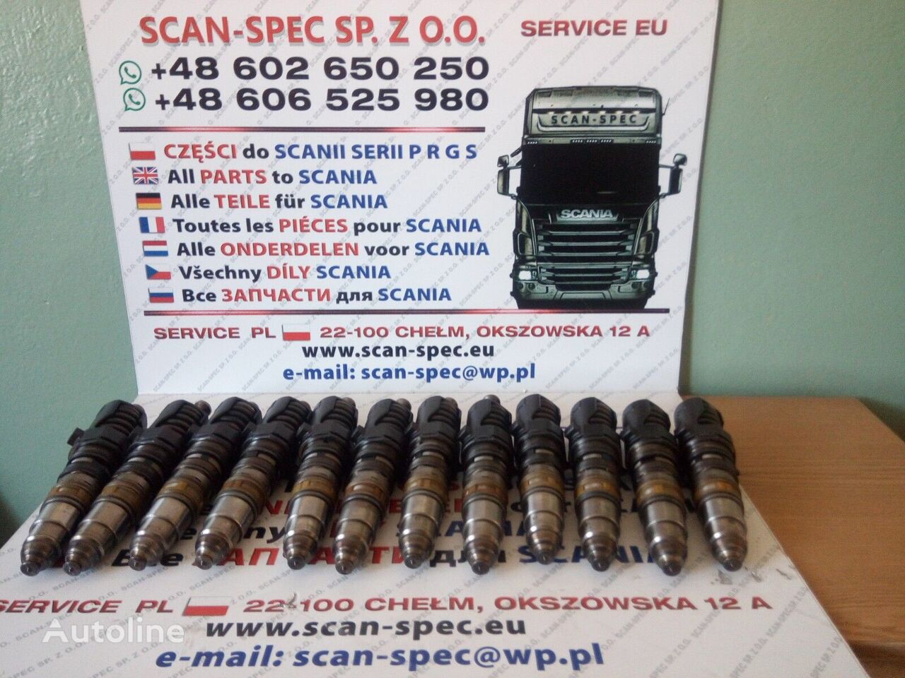 injecteur Scania HPI Euro 5 TEST - OK 1731091 pour tracteur routier Scania P R G