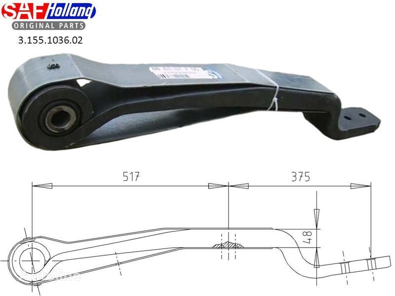 ressort de remorque SAF 3155103602,3155103601,3149004502.88616700.88616700.F188Z035Z pour remorque Kögel