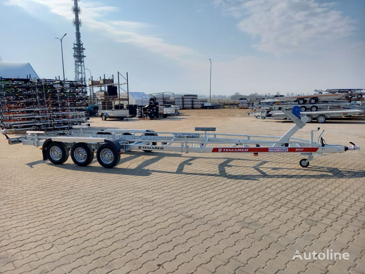 remorque porte-bateau B35 Three axles boat trailer up to 8m  3500kg neuve