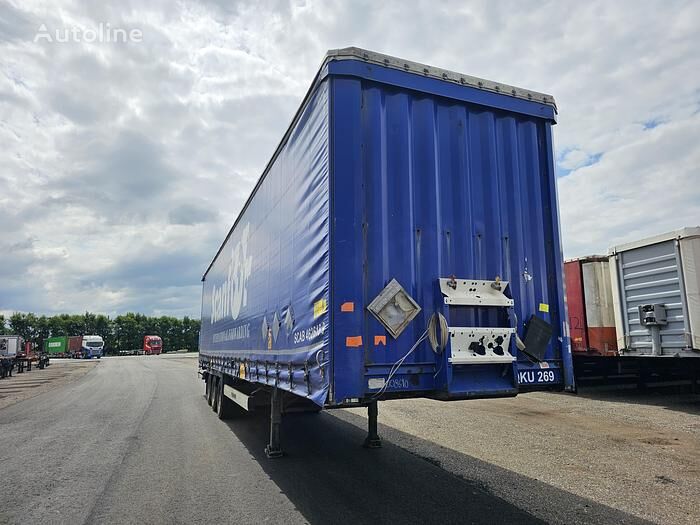 semi-remorque à rideaux coulissants Krone SD27 3 AXLE MEGA CURTAINSIDER TRAILER CODE XL BPW DRUM 3 PIECES