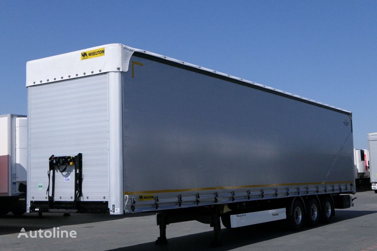 semi-remorque à rideaux coulissants Wielton CURTAINSIDER / MEGA / LIFED AXLE / SAF / LIFTED ROOF / LOW DECK