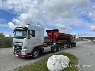 tracteur routier DAF XF510Z + semi-remorque benne