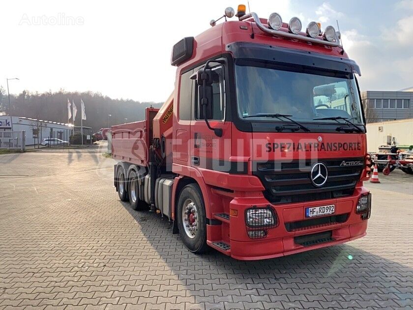 tracteur routier Mercedes-Benz Actros 2644 6x4 with Palfinger PK32080 crane and removable platf