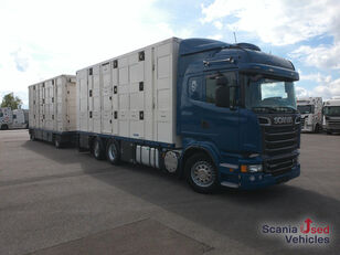 transport de chevaux Scania R 560 LB6x2*4MNA "3 Stock Menke Janzen Top !!!