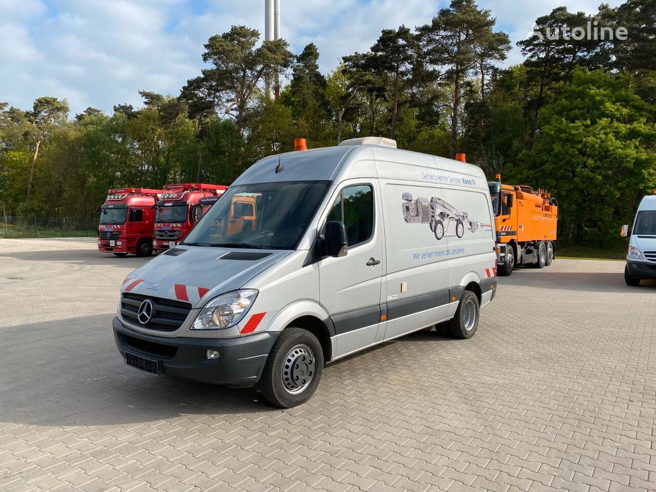 Camion hydrocureur Mercedes-Benz Sprinter 518 Rausch TV-Kanal-Kamera à  vendre Allemagne Bielefeld, EW37332