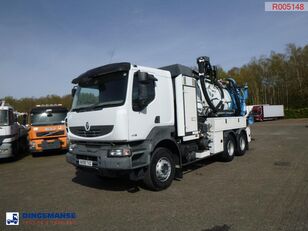 camion hydrocureur Renault Kerax 450 dxi 6x4 RHD Rivard vacuum tank 11.9 m3