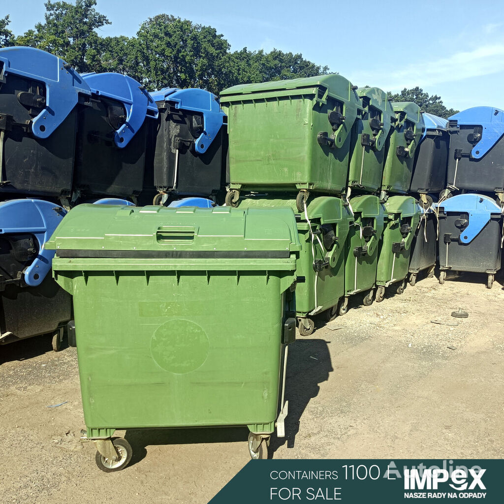 conteneur à déchets Garbage containers | 1100 L | Green
